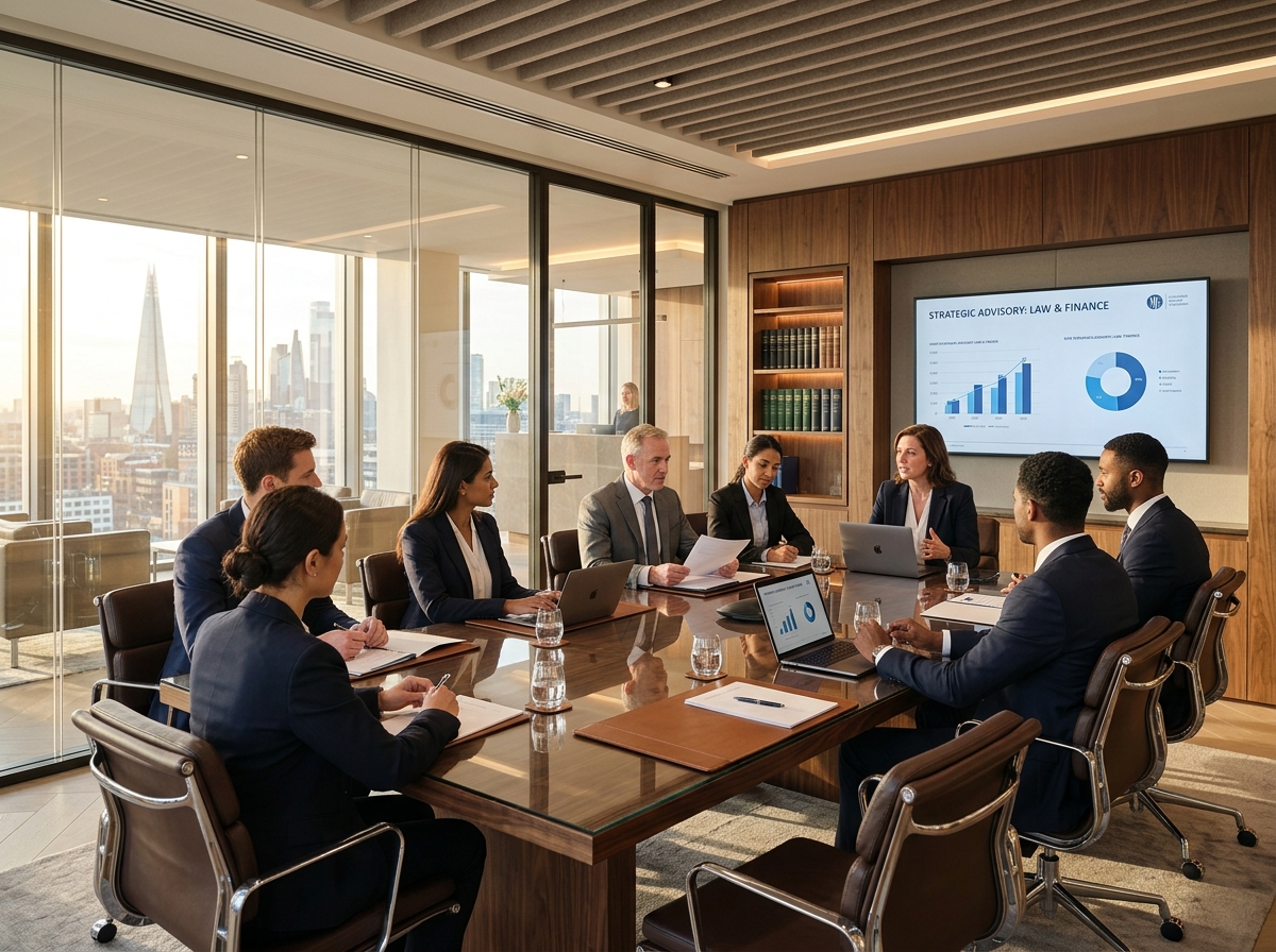 Executive law office meeting