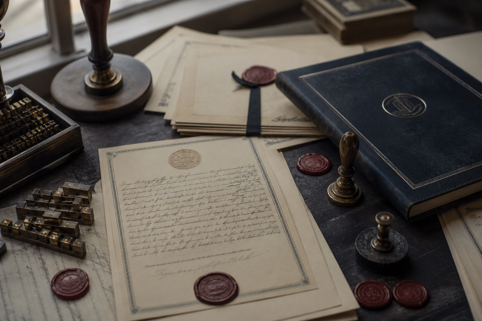 Trademark seals and brand identity materials